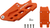 ACERBIS - 2284560036 - Complete Chain Guide Block - Orange - KTM/Gas Gas/Husqvarna/Sherco