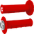 ODI - J33HWR-S - Half Waffle v2.1 Lock-On Grips - ATV/MX - Bright Red/Silver
