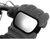 PARTS UNLIMITED - 0640-1695 - Mirror - Hand - Rectangle - Black
