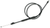 PARTS UNLIMITED - 0650-0663 - Black Vinyl Throttle Cable - Polaris