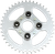 PARTS UNLIMITED - K22-3504E - Rear Sprocket - 43 Tooth - Honda