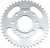 PARTS UNLIMITED - K22-3566 - Rear Sprocket - 44 Tooth - Honda