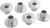 ALLOY ART - GT-T2 - Tank Mounting Bushing Inserts - CNC- Aluminum - 6-Pack