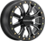 RACELINE WHEELS - A71MB-56056-51 - Wheel - Black Mamba - Beadlock - Front/Rear - Black/Machined - 15x6 - 4/156 - 5+1