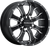 RACELINE WHEELS - A7747056-43 - Wheel - Mamba - Front/Rear - Black/Machined - 14x7 - 4/156 - 4+3