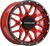 RACELINE WHEELS - A94R-47056+38 - Wheel - Krank - Simulated Beadlock - Front/Rear - Red - 14x7 - 4/156 - 6+1 (+38 mm)