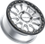 RACELINE WHEELS - A14SB-77056+40 - Wheel - Alpha - Front/Rear - Hyper Silver/with Black Ring - 17x7 - 4/156 - +40 mm