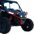 RAVEK - 64-317RDLA - Front Bumper/Skid Plate with Amber Lights - Red - RZR XP 1000