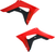 ACERBIS - 2630661018 - Radiator Shrouds - Red/Black