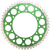 RENTHAL - 1120-520-51GPGN - Twinring Rear Sprocket - 51 Tooth - Green - Kawasaki/Suzuki
