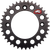 RENTHAL - 491--415-38P-BK - Rear Sprocket - Aluminum - 38 Tooth - Black - Gas Gas/Husqvarna/KTM
