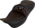 SADDLEMEN - 808-07B-18903 - RoadSofa Seat - Honeycomb - Orange Stitch - without Backrest - FLH/FLT '08-'23
