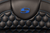 SADDLEMEN - 808-07B-189B1 - RoadSofa Seat - Honeycomb - Blue Stitch - with Backrest - FLH/FLT '08-'23
