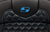 SADDLEMEN - 823-07-190B1 - Roadsofa Extended Reach Seat - with Backrest - Honeycomb - Blue Stitch - FLTR/FLHX '23-'24