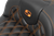 SADDLEMEN - 823-07-20603 - RoadSofa Seat - without Backrest - Carbon Fiber - Orange Stitch - FL/FX '23-'24