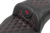 SADDLEMEN - 823-07-20704 - Roadsofa Extended Reach Seat - without Backrest - Lattice Stitch - Red Stitch - FLTR/FLHX '23-'24