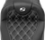SADDLEMEN - 823-07-20706 - Roadsofa Extended Reach Seat - without Backrest - Lattice Stitch - White Stitch - FLTR/FLHX '23-'24