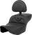 SADDLEMEN - 823-07-188C0 - Heated RoadSofa Seat - Extended Reach - Smooth - w/ Backrest - FLT/FLH ’23-‘24
