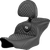 SADDLEMEN - 823-07-208B6 - Roadsofa Seat - Dragon Scale Stitch - White Stitch - w/ Backrest - FLTR/FLHX '23-'24