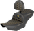 SADDLEMEN - 823-07-210B7 - Roadsofa Seat - with Backrest - Gold Stitch - FLH/FLT '23-'25