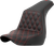 SADDLEMEN - 818-29-17204 - Step-Up Seat - Front Lattice Stitch - Red Stitch - FXLR/FLSB '18-'24