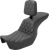 SADDLEMEN - 806-04-192BR - Tour Step-Up Seat - Rider Backrest - Front Lattice Stitch - Dyna '06-'17