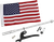 SHOW CHROME - 41-203L - Folding Flag Pole - Left - Chrome - Can-Am - Spyder