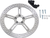 ARLEN NESS - 02-967 - Big Brake Rotor - 15" - Front Right - Harley-Davidson