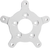 ARLEN NESS - 33-101 - Rotor Mount - Universal - Chrome