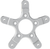 ARLEN NESS - 33-103 - Rotor Mount - Ness Wheel - Chrome