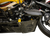 THRASHIN SUPPLY CO. - TSC-3035-5 - Skid Plate - Carbon Fiber/Forged - With Gold Brackets - FLHX/FLTRX