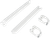 UFO - KA02739280 - Fork Tube Protectors - White - KX - '91-'93