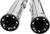 COBRA - 6054 - 3" RPT Mufflers for '00-'06 Softail - Chrome