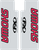 FACTORY EFFEX - 02-8515 - Fork Shield Decal - Upper - Showa - Red