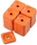 WOODY'S - ASG-3805-48 - Support Plates - Grand Digger - Orange - Square - 48 Pack