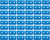 WOODY'S - ADG-3825-48 - Support Plates - Grand Digger - Blue - Double - 48 Pack
