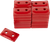 WOODY'S - ADD2-3790-B - Support Plates - Double Digger - Red - 48 Pack