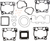 COMETIC - C3606 - Top End Gaskets - Gas Gas/Husqvarna/KTM