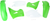ACERBIS - 2041100206 - Standard Body Kit - '05 OEM Green/White - Kawasaki - KX '03-'07