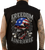 LETHAL THREAT - Freedom Ain't Free Printed Sleeveless Button Down Shirt - Black
