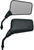 EMGO - 20-25150 - Mirror - Roadhawk - Side View - Rectangle - Short - M10 x 1.25 | M10 x 1.25 (Left Hand) - Black
