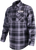 THROTTLE THREADS - Drag Specialties Long-Sleeve Flannel Shirt - Gray/Black