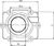 Carburetor Mounting Flange - Black