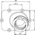 Carburetor Mounting Flange - Black