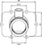 Carburetor Mounting Flange - Black