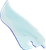 Ice Kolor Flare Cruiser Windshield - Blue
