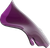 Kolor Flare Cruiser Windshield - Purple