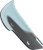 Ice Kolor Flare Cruiser Windshield - Blue