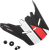 Visor Peak - Matte | Black | Red | White - One Size