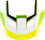 Visor Peak - Gloss | White | Green | Black - L-2XL